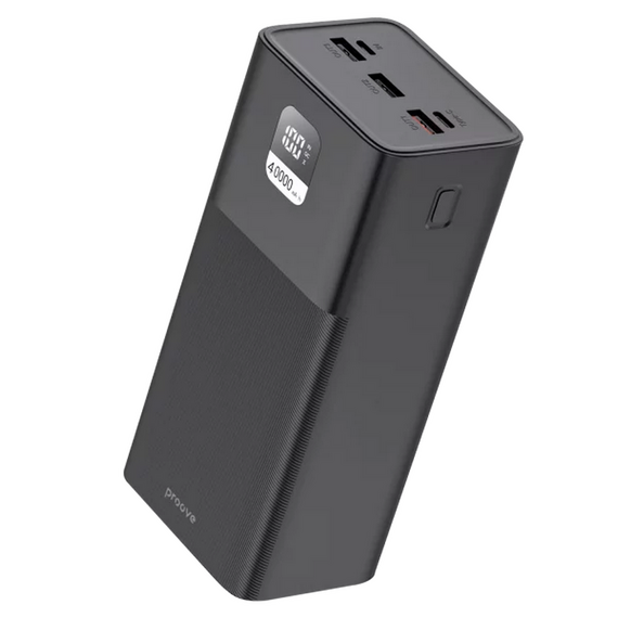 Hoco Power Bank 40000mAh Proove Giant 100W,Black, 3 image
