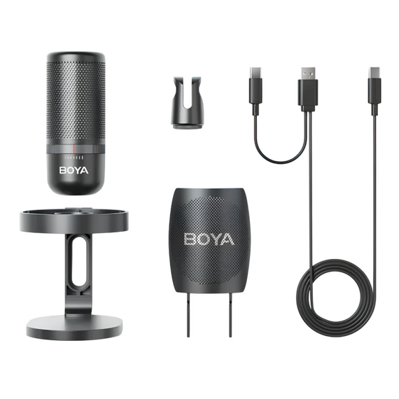 Microfon Gaming Boya K3, USB, Negru, 2 image