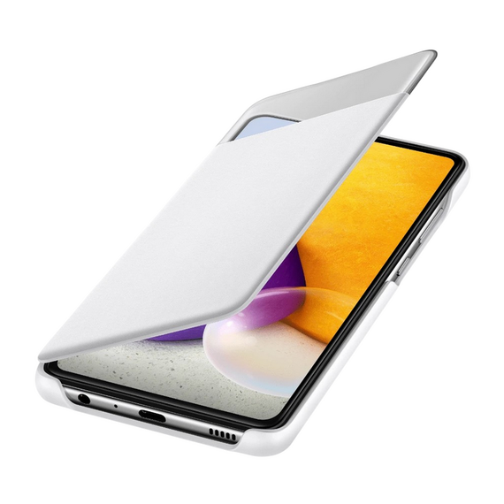 Husă tip carte Samsung S View Wallet Cover pentru Galaxy A72, Alb, 3 image