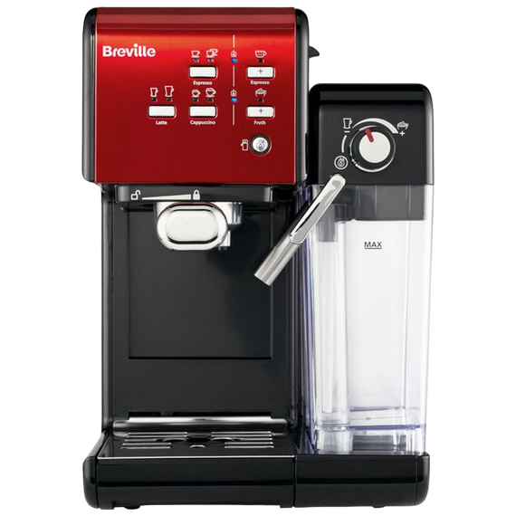 Cafetiera manuala Breville Prima Latte II VCF109X-01, 1050W, Roșu, 3 image