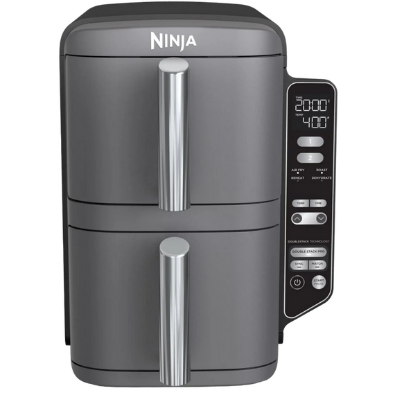 Friteuză cu aer cald Ninja Double Stack XL SL400EUWH, Alb, 3 image