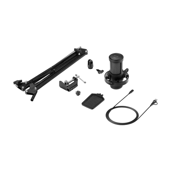 Microfon Gaming Boya G40B, Cu fir, Negru, 3 image