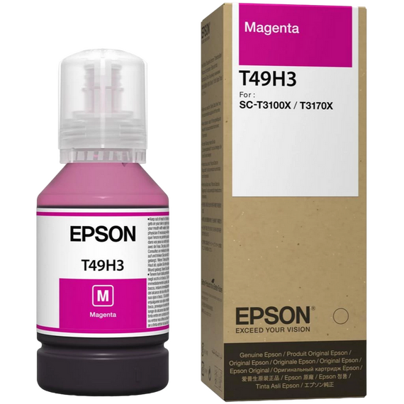 Recipient de cerneală Epson T49H, C13T49H300, Magenta, 2 image