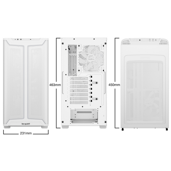 Carcasă PC be quiet! Pure Base 501 DX, Midi-Tower, Fără PSU, Alb, 7 image