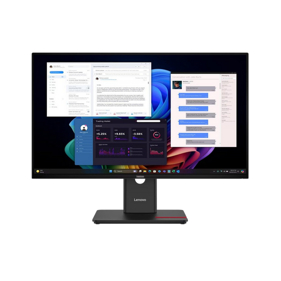 27" Monitor Lenovo ThinkVision T27UD-40, IPS 3840x2160 4K UHD, Negru