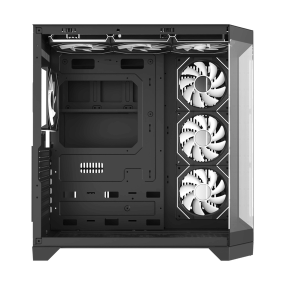 Carcasă PC Gamemax HYPE-A, Midi-Tower, Fără PSU, Negru, 2 image