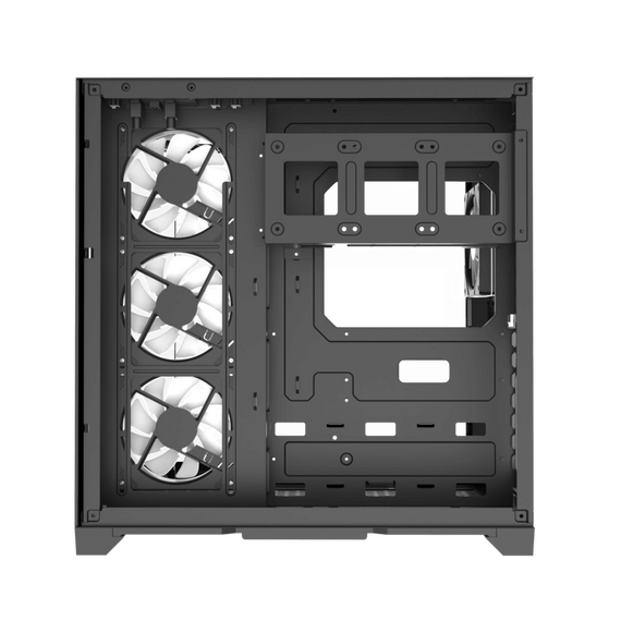 Carcasă PC Gamemax HYPE-A, Midi-Tower, Fără PSU, Negru, 3 image