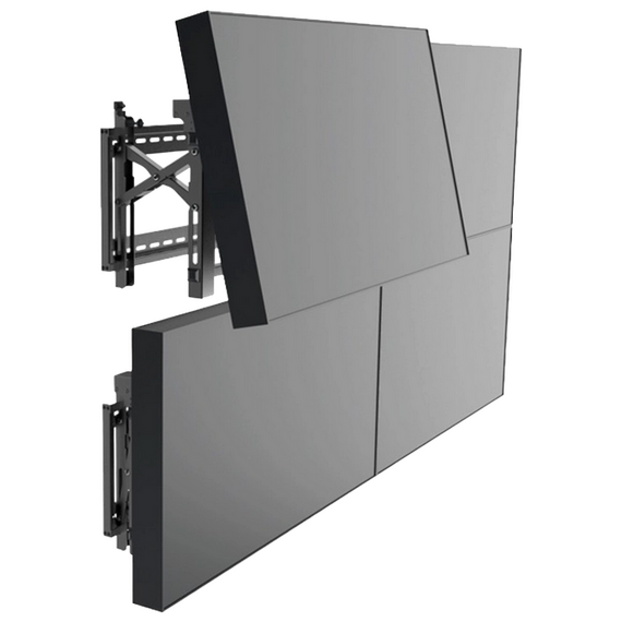 Suport fixat pe perete Reflecta PLANO Video Wall 70-6040, Negru, 2 image