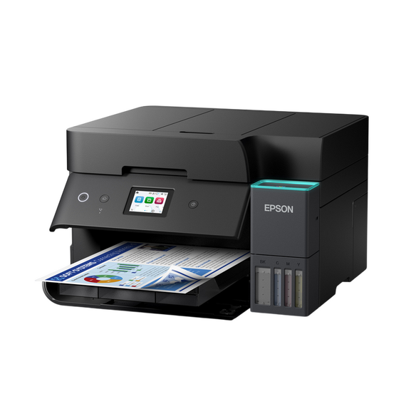 Multifunctional Inkjet Epson EcoTank L6390, Negru, 3 image