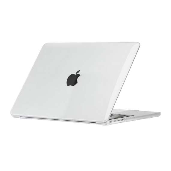 Husă pentru laptop Tech Protect Smartshell Macbook Air 13 (2022), 13.6", Policarbonat, Crystal Clear