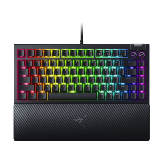 Tastatură Razer BlackWidow V4 75%, Cu fir, Negru