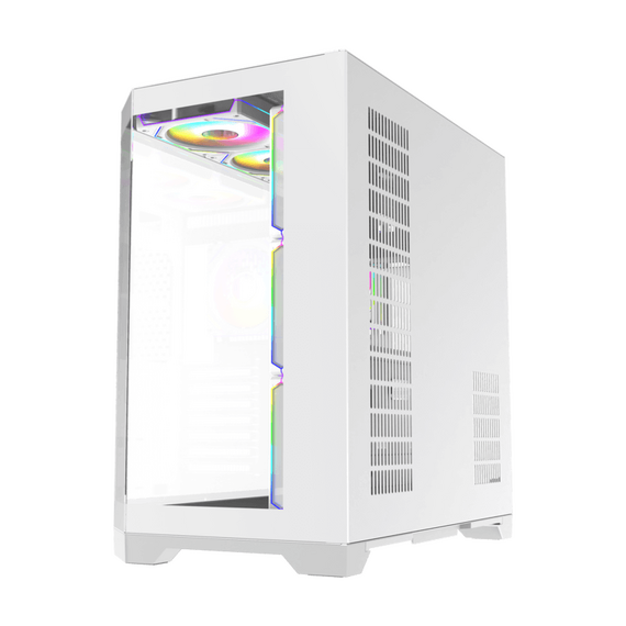 Carcasă PC Gamemax HYPE-A, Midi-Tower, Fără PSU, Alb, 3 image
