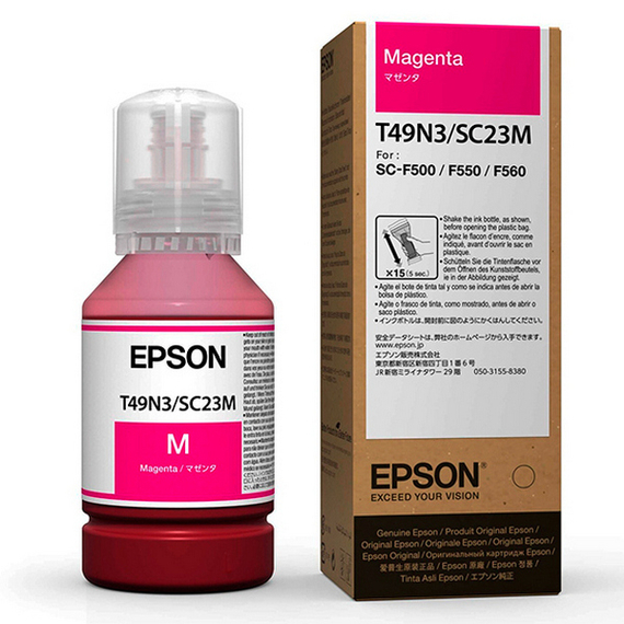 Recipient de cerneală Epson T49H, C13T49H300, Magenta, 3 image
