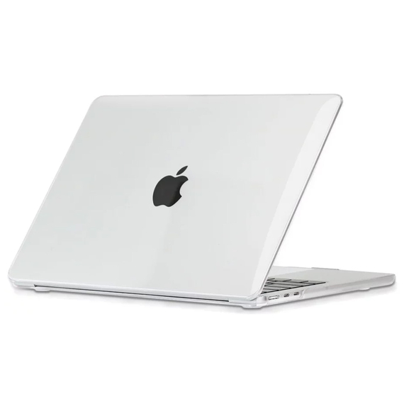 Husă pentru laptop Tech Protect Smartshell Macbook Air 13 (2022), 13.6", Policarbonat, Crystal Clear, 3 image