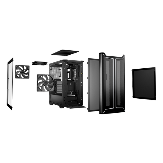 Carcasă PC be quiet! Pure Base 501 DX, Midi-Tower, Fără PSU, Negru, 5 image