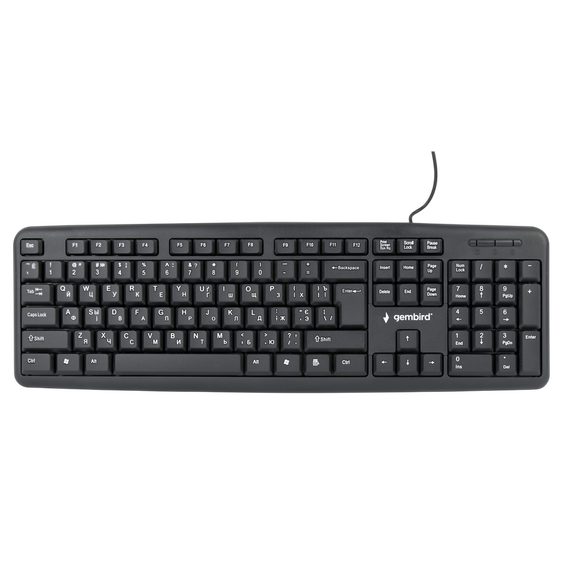 Tastatură Gembird KB-U-103-UA, Cu fir, Negru