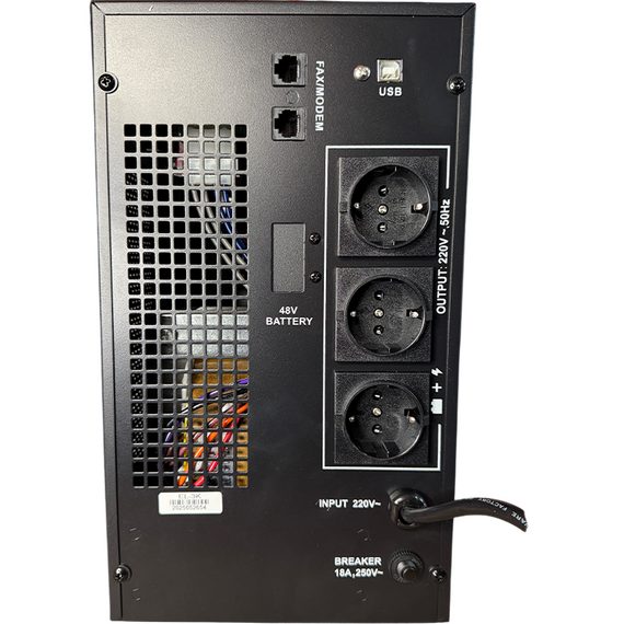 UPS  Ultra Power EL-3K 3000VA/2400W, Tower, Pure Sine Wave, LCD, AVR, USB, RJ11/RJ45, 3*Schuko socke, 3 image