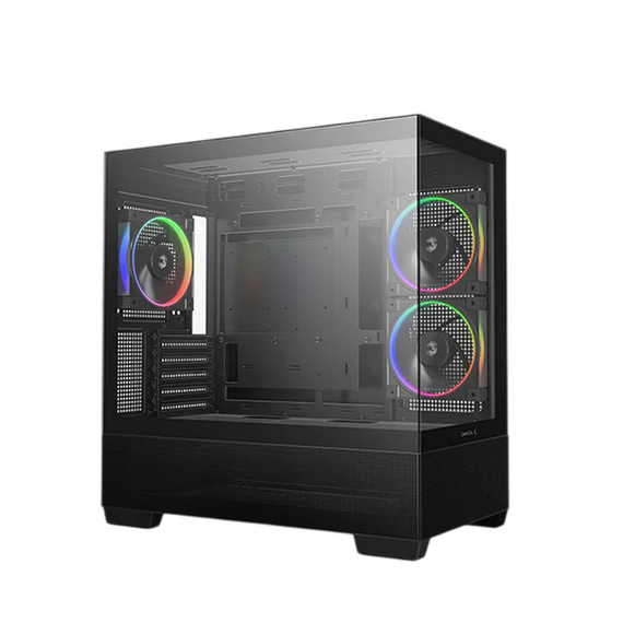 Carcasă PC Deepcool CG380 3F, Mini-Tower, Fără PSU, Negru, 3 image