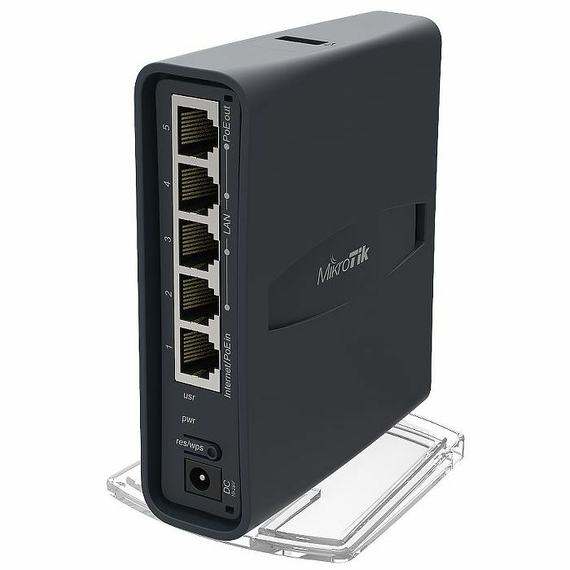 Router fără fir MikroTik hAP AC Lite Tower, Negru, 3 image