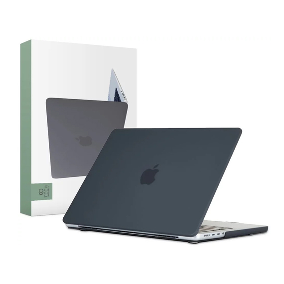 Husă pentru laptop Tech Protect Smartshell Macbook Pro 14 (2021-2023), 14.2", Policarbonat, Negru mat, 3 image