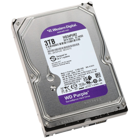 Unitate HDD Western Digital WD Purple, 3.5", 3 TB , 2 image