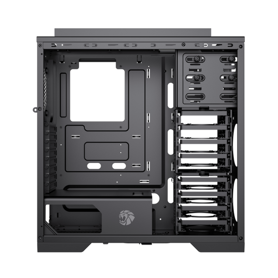 Carcasă PC Gamemax MASTER 2 BK, Full-Tower, Fără PSU, Negru, 2 image