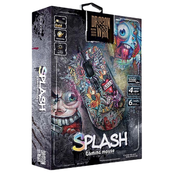 Gaming Mouse QUMO Splash, Multicolor, 3 image