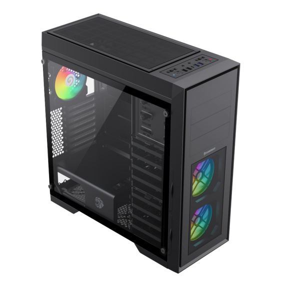 Carcasă PC Gamemax MASTER 2 BK, Full-Tower, Fără PSU, Negru, 3 image