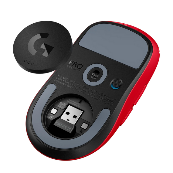 Gaming Mouse Logitech PRO X Superlight 2 SE Lightspeed, Roșu, 2 image