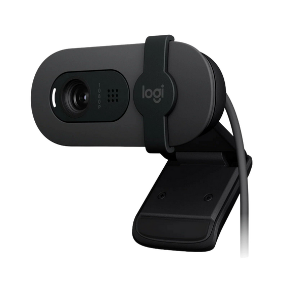 Cameră Web Logitech BRIO 105, Full-HD 1080P, Negru, 3 image