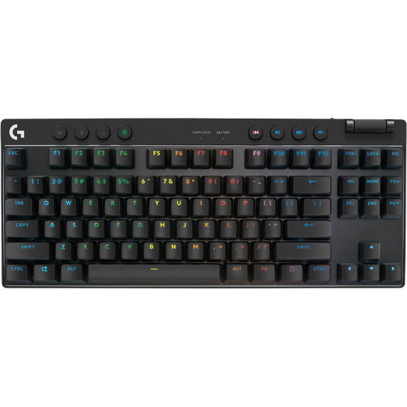 Tastatură Logitech G Pro X TKL, Cu fir / Fără fir, Negru