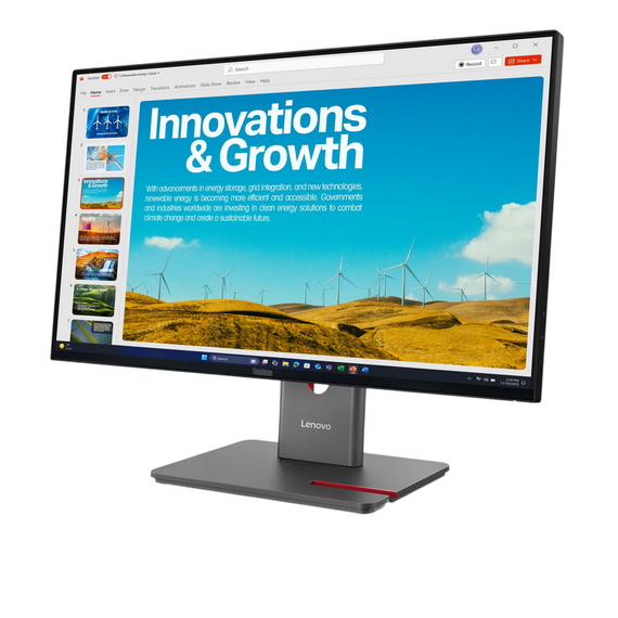 23,8" Monitor Lenovo P24QD-40, IPS 2560x1440 WQHD, Eclipse Black, 3 image