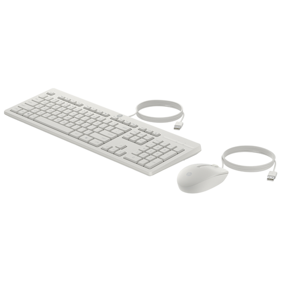 Set Tastatură + Mouse HP 225 G2, Cu fir, Alb