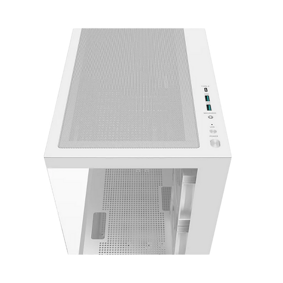 Carcasă PC Deepcool CG380 3F WH, Mini-Tower, Fără PSU, Alb, 2 image