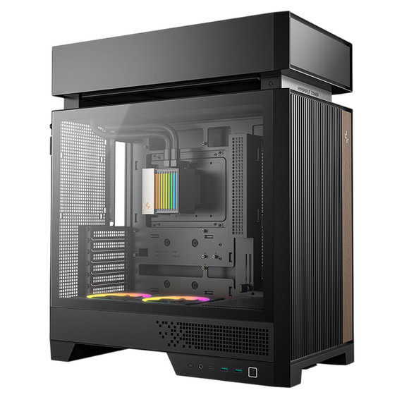 Carcasă PC Deepcool CL6600, Midi-Tower, Fără PSU, Negru