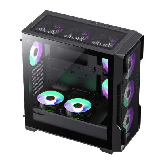 Carcasă PC Gamemax Siege, Midi-Tower, Fără PSU, Negru, 2 image