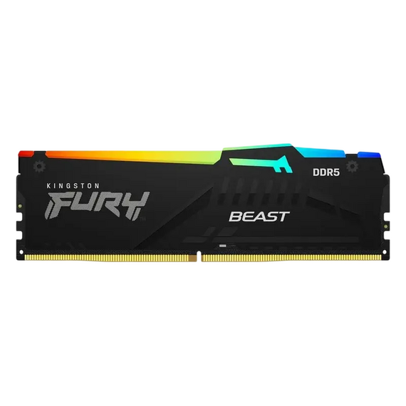 Memorie RAM Kingston FURY Beast RGB, DDR5 SDRAM, 6000 MHz, 16GB, KF560C36BBE2A-16, 2 image