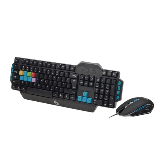 Set Tastatură + Mouse Gembird KBS-UMG-01-DE, Cu fir, Negru