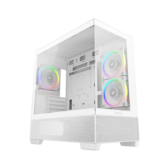 Carcasă PC Deepcool CG380 3F WH, Mini-Tower, Fără PSU, Alb