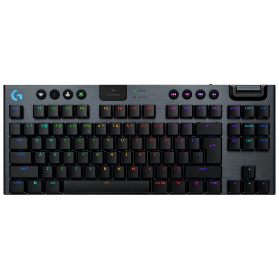 Tastatură Logitech G915 X Lightspeed TKL, Fără fir, Negru