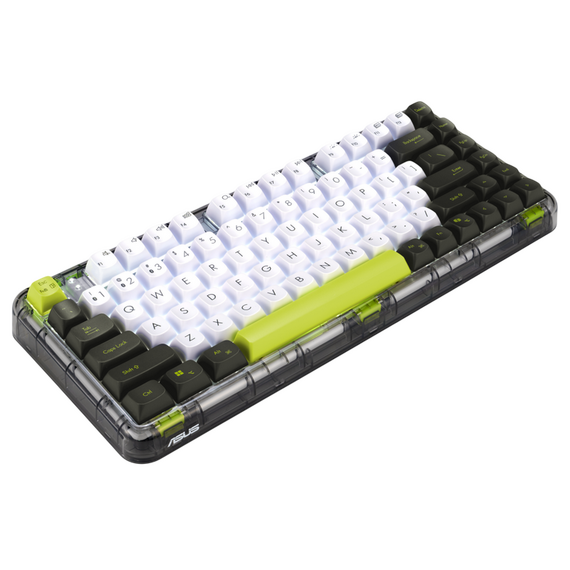 Tastatură ASUS Jelly75 KD201, Cu fir / Fără fir, Volt Green, 3 image