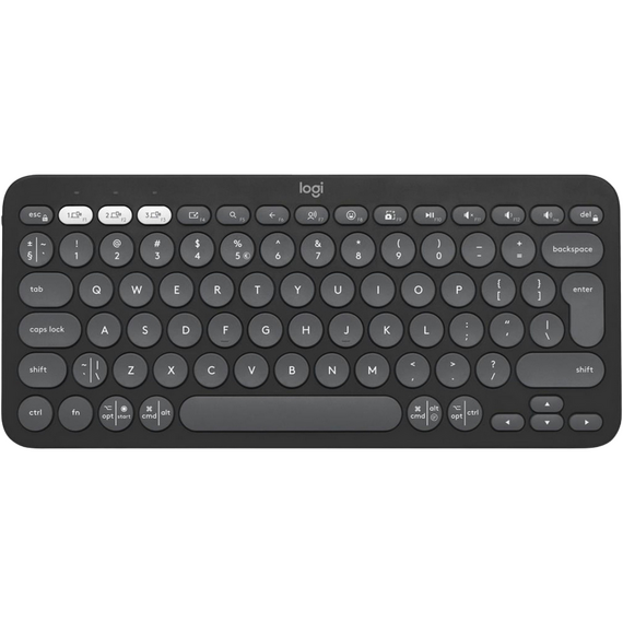 Tastatură Logitech K380S, Fără fir, Grafit