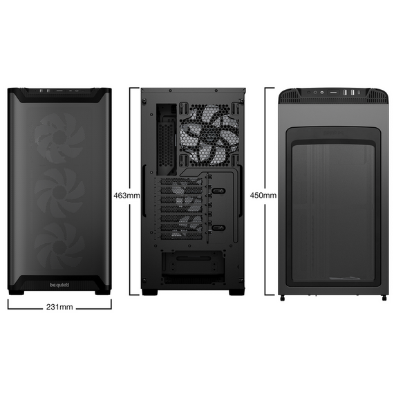Carcasă PC be quiet! Pure Base 501 LX, Midi-Tower, Fără PSU, Negru, 2 image