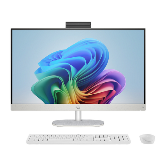 Computer All-in-One HP AI 27-ct2000ci, 27", AMD Ryzen AI 7 350, 16GB/1024GB, Windows 11 Home, Alb