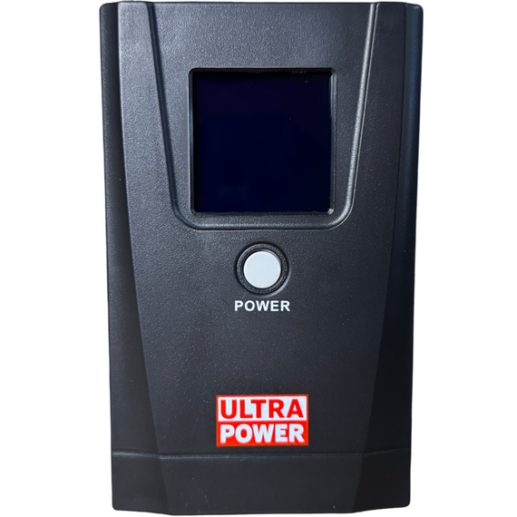 UPS  Ultra Power 1000VA/600W (3 steps of AVR, CPU controlled, USB) metal case, LCD display, 2 image