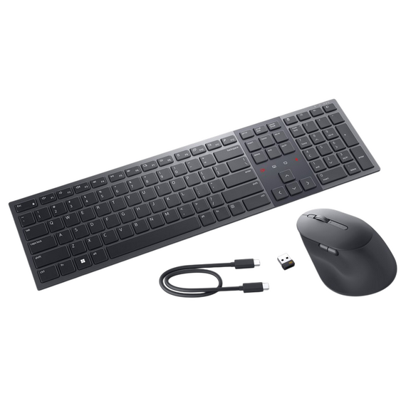 Set Tastatură + Mouse DELL KM900, Fără fir, Grafit, 3 image