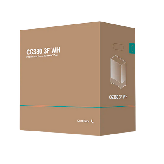 Carcasă PC Deepcool CG380 3F WH, Mini-Tower, Fără PSU, Alb, 3 image