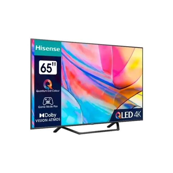65" LED SMART TV Hisense 65A7KQ, Real 4K, 3840x2160, VIDAA OS, Black, 2 image