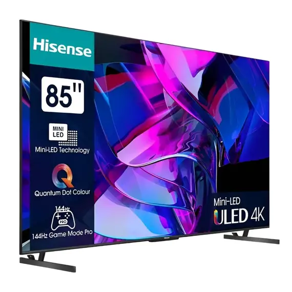 85" LED SMART TV Hisense 85U7KQ, Mini LED 3840x2160, VIDAA OS, Gray, 2 image