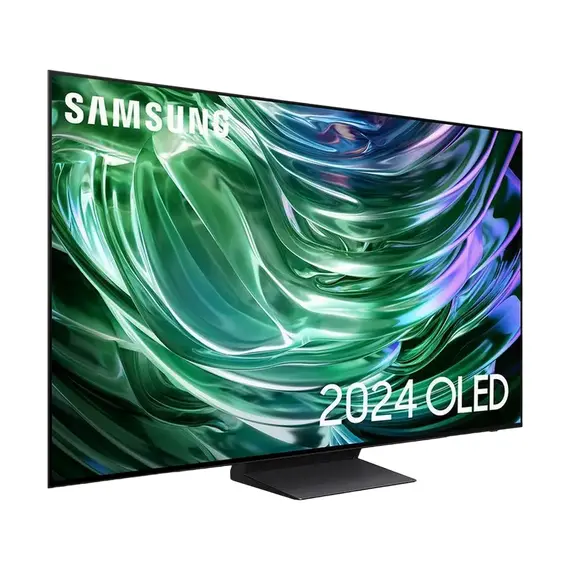65" OLED SMART TV Samsung QE65S90DAUXUA, Quantum Dot OLED 3840x2160, Tizen OS, Black, 2 image